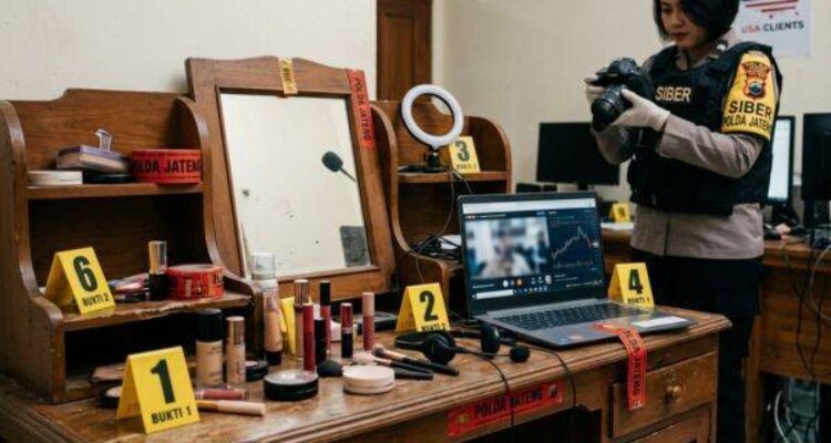 meja-rias-barang-bukti-scam-fabiola-agnes-solo-baru
